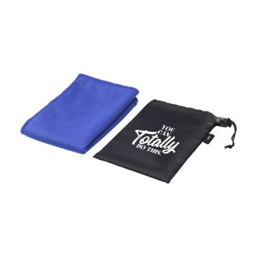 Logo trade advertising products image of: CoolDown RPET sports cooling towel